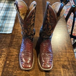 Justin Full Quill Ostrich Cowboy Boots